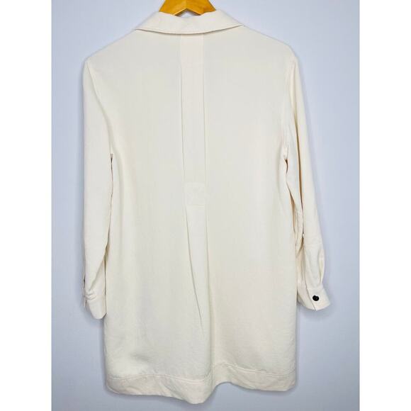 REISS women’s Lia Twin Pocket Overhead Dress size 6 Cream Resort wear - Picture 8 of 9